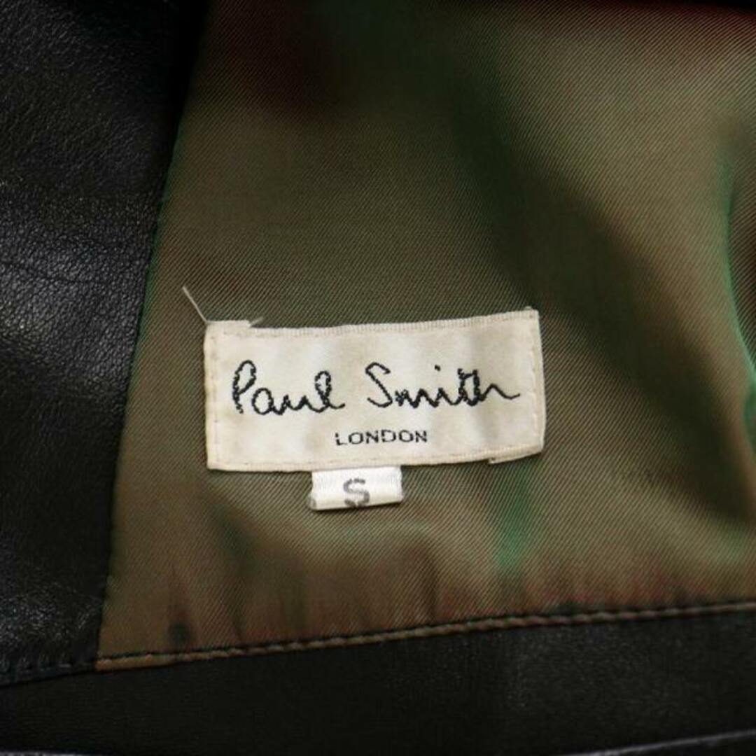 PAUL SMITH レザージャケット 革ジャン テーラードジャケット S 黒 7