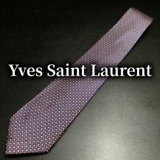 サンローラン(Saint Laurent)のイヴサンローラン チェック ネイビー ネクタイ B103-H03(ネクタイ)