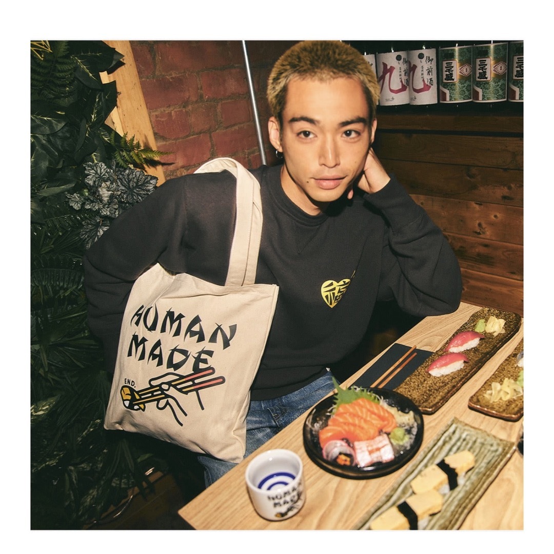 END. X HUMAN MADE SUSHI TOTE BAG