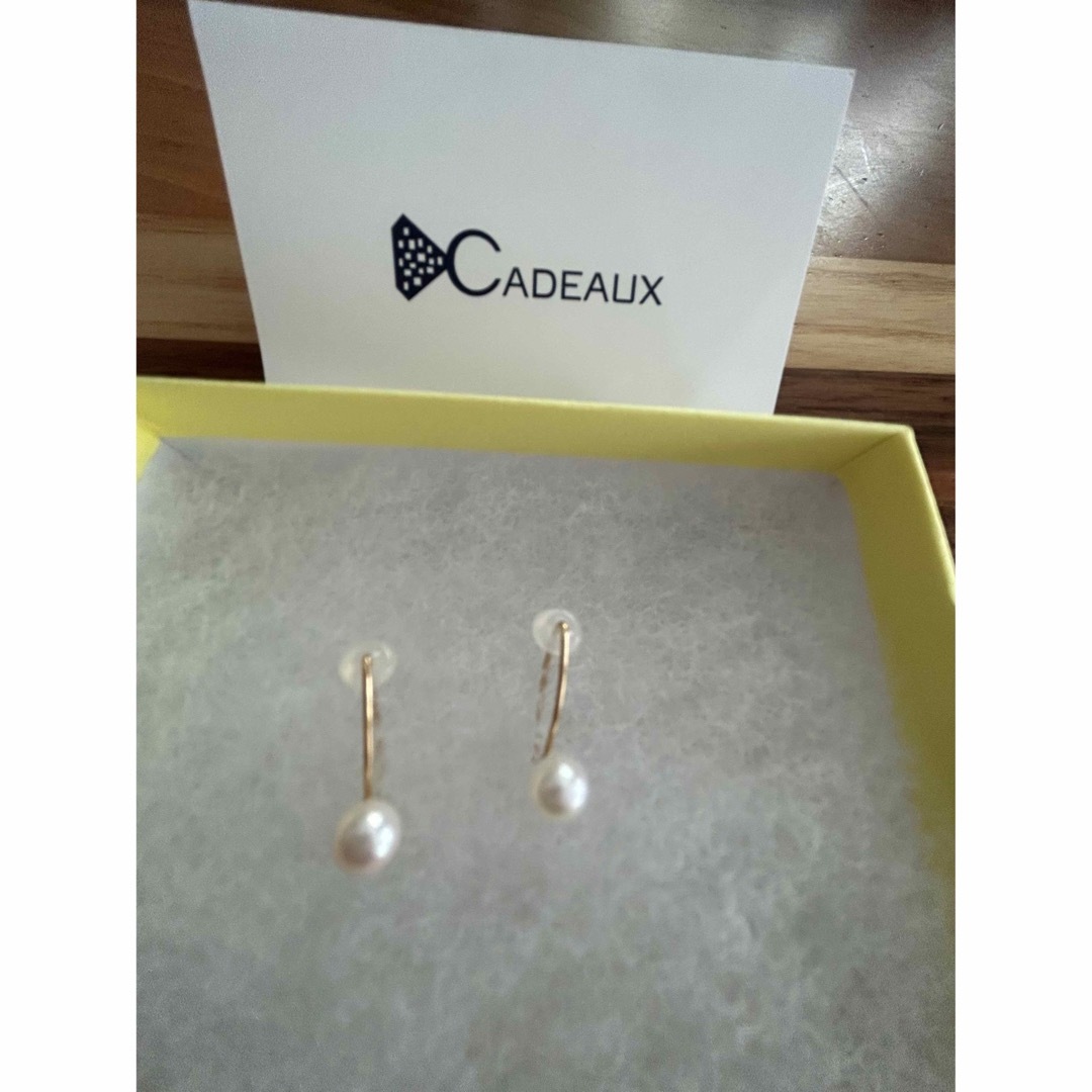 ☆カドー☆CADEAUX☆K18YG あこやパールピアス-