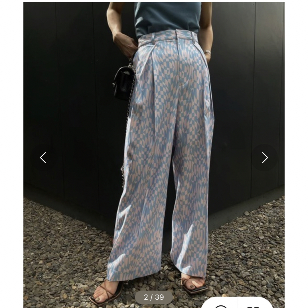 【アメリヴィンテージ】GEOMETRIC PATTERN LOOSE PANTS