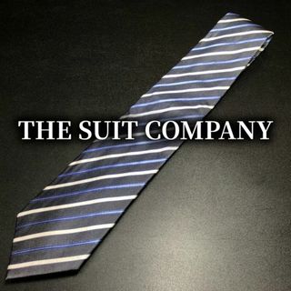 スーツカンパニー(THE SUIT COMPANY)のスーツカンパニー レジメンタル ネイビー ネクタイ B103-I02(ネクタイ)