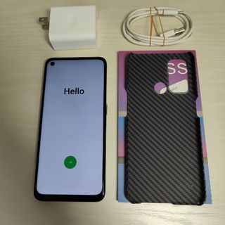 オッポ(OPPO)のOPPO reno 5a アイスブルー　simfree  CPH2199(スマートフォン本体)