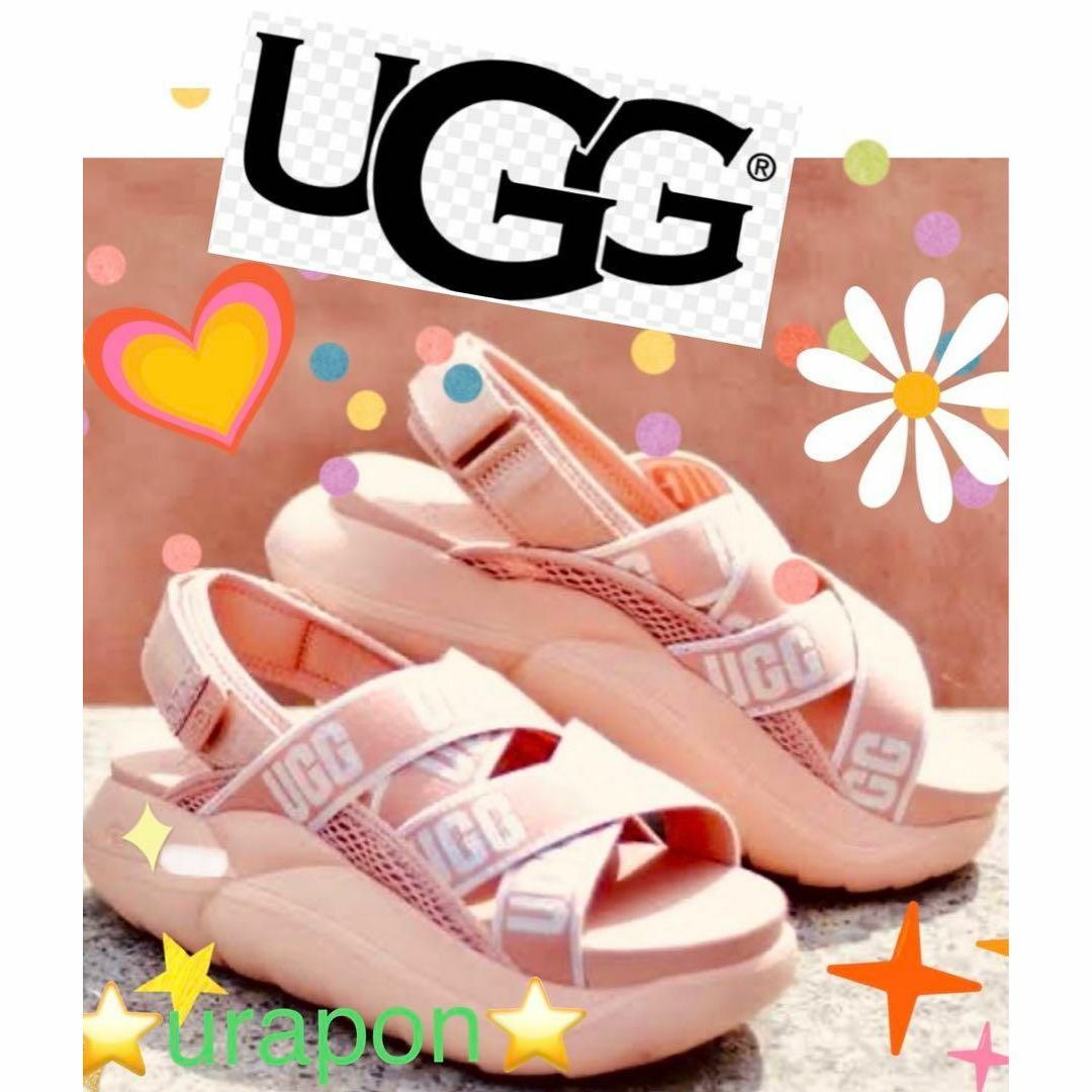 レア UGG アグ LAクラウドストラップサンダル 24cm