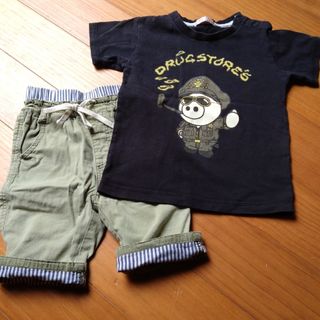 マザウェイズ(motherways)のズボン＆Ｔシャツ☆２着セット(パンツ/スパッツ)