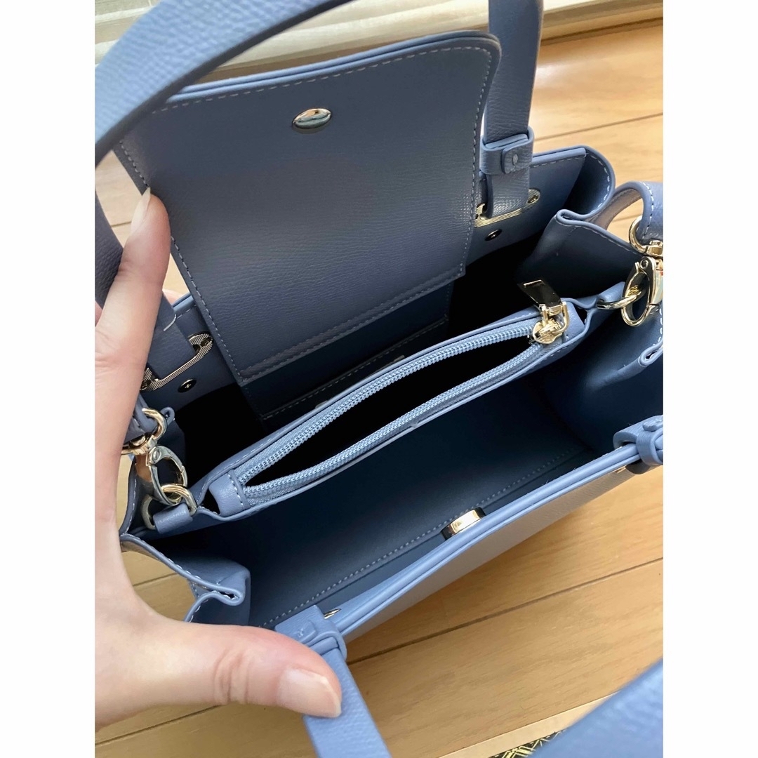新品 プロポーション 2wayバッグ ライトブルー
