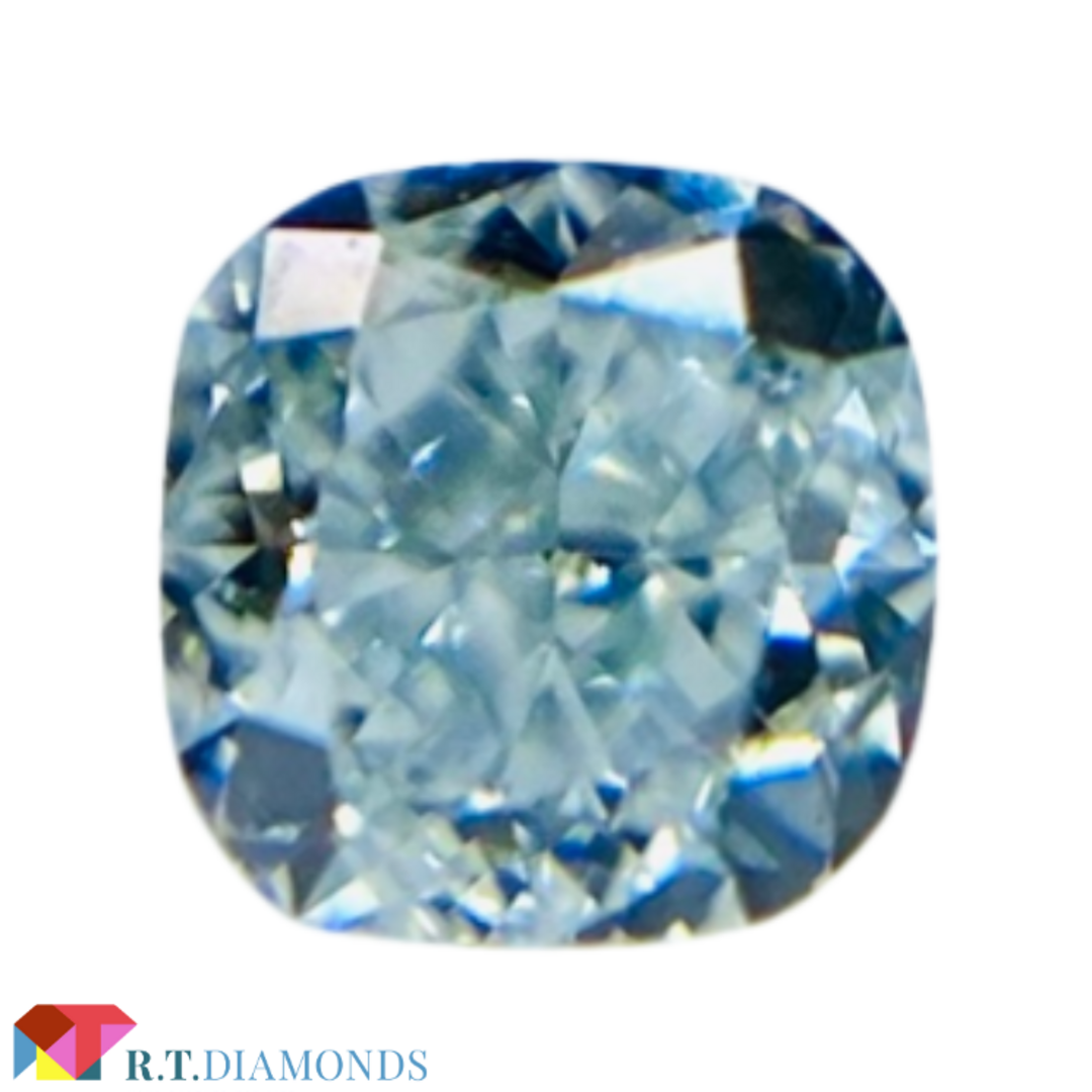 FANCY LIGHT GREEN BLUE 0.097ct X/RT2150