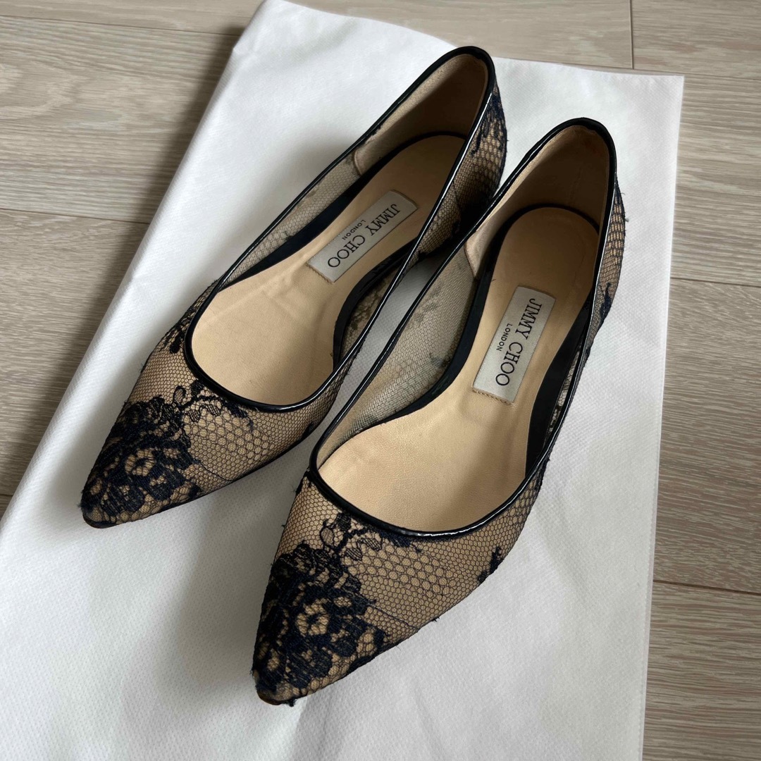 JIMMY CHOO - ジミーチュウ/Jimmy Choo Romy レースフラット36 2/1の
