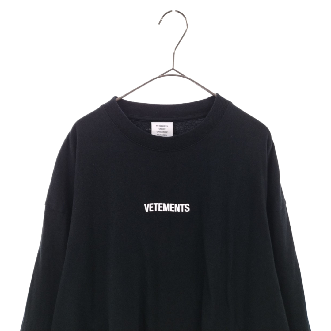 正規品2023】 VETEMENTS ヴェトモン 19AW Logo Label L/S Tee ロゴラベル ロングスリーブTシャツ 長袖Tシャツ  UAH20TR61 ブラックの通販 by BRINGラクマ店｜ラクマ