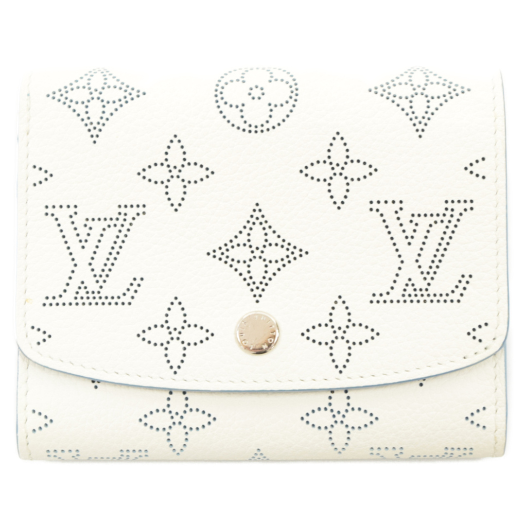 LOUIS VUITTON ルイヴィトン マヒナポルトフォイユ・イリス コンパクトウォレット 二つ折り財布 ホワイト/ブルー M69213 レディース