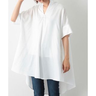 レプシィム(LEPSIM)のLEPSIM レプシィム　バックロングシャツワンピース　タグあり新品(シャツ/ブラウス(半袖/袖なし))