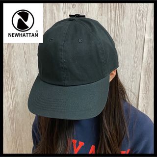 ニューハッタン(newhattan)の新品 ニューハッタン キャップ 帽子 cap レディースメンズ 黒 ブラック(キャップ)