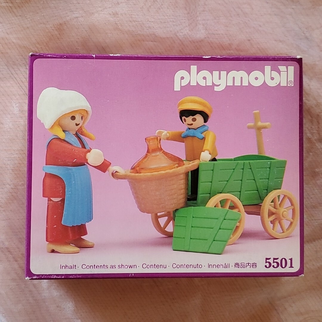 【値下げ】Playmobil　プレイモービル　5501　農家夫人とカート