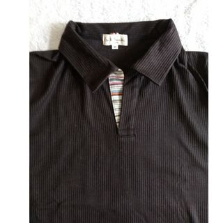 ポールスミス(Paul Smith)の美品Paul Smith ポールスミス ポロシャツ Mサイズ黒ブラック(ポロシャツ)