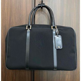 1回 定価30万 グッチ トラベル バッグ レザー ナイロン ブラック 黒-