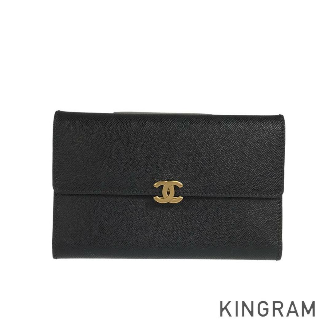 CHANEL - シャネル キャビアスキン 三つ折り財布の通販 by キングラム