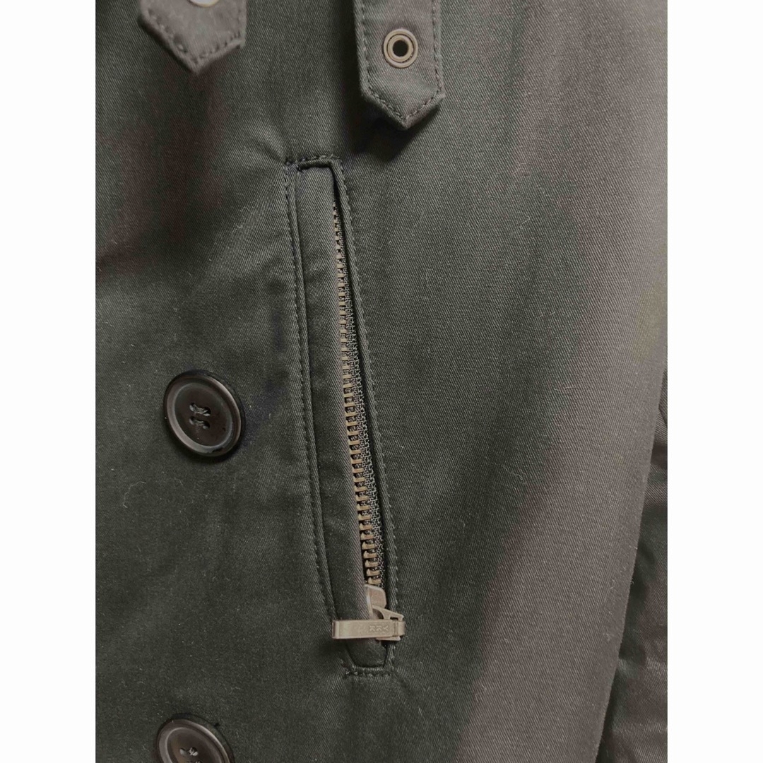 テットオム　トレンチ　コート　アウター　ブラック　黒　細身 メンズのジャケット/アウター(トレンチコート)の商品写真