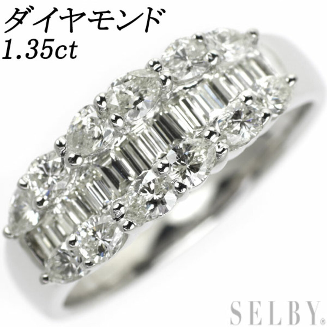 Pt900 ダイヤモンド リング 1.35ct