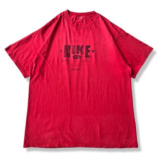 ナイキ(NIKE)の【ヴィンテージ】90s NIKE ブロック体ロゴプリント 半袖Tシャツ 赤(Tシャツ/カットソー(半袖/袖なし))