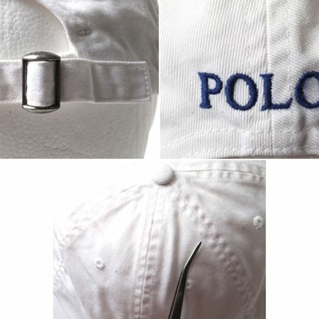POLO RALPH LAUREN(ポロラルフローレン)のポロ ラルフローレン ポニー刺繍 ベースボール キャップ ホワイト メンズの帽子(キャップ)の商品写真