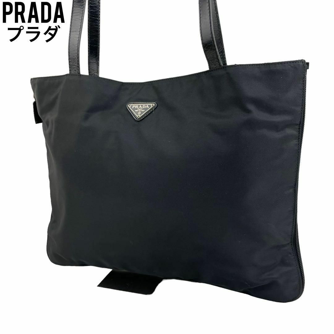 PRADA - ✨良品 PRADA プラダ トートバッグ ブラック テスートナイロン