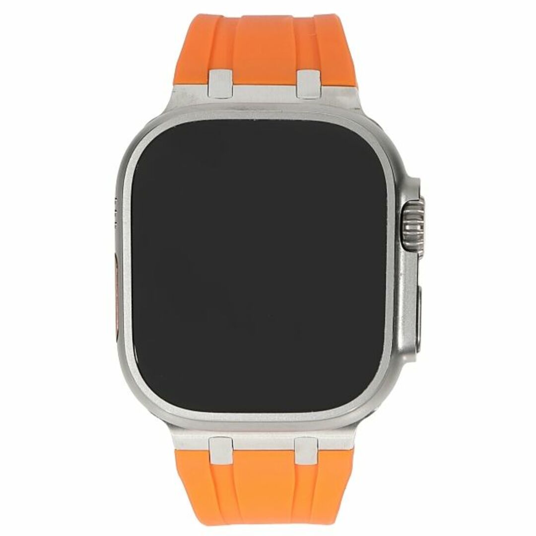 Apple Watch(アップルウォッチ)のアップルウォッチ 49mm ULTRA ウルトラバンド ラバーオレンジ メンズの時計(ラバーベルト)の商品写真