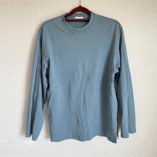 ジーユー(GU)のGU 長袖Tシャツ ブルー Sサイズ メンズ(Tシャツ(長袖/七分))
