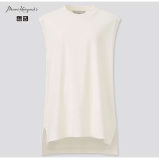 ユニクロ(UNIQLO)のユニクロ　マメクロゴウチ　エアリズムコットンオーバーサイズT  XS ホワイト(Tシャツ/カットソー(半袖/袖なし))