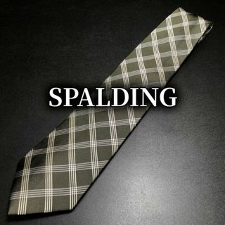 スポルディング(SPALDING)のスポルディング チェック グリーン ネクタイ B103-J09(ネクタイ)