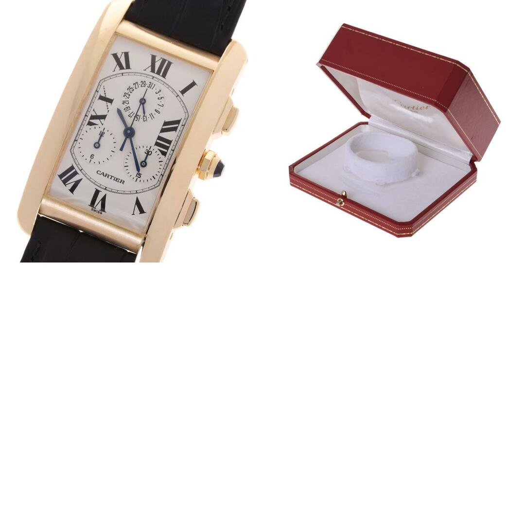 Cartier - カルティエ タンクアメリカン クロノ リフレックス 腕時計の