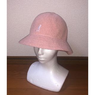 カンゴール(KANGOL)のM 美品 KANGOL メトロハット バケットハット カンゴール ローズ ピンク(ハット)