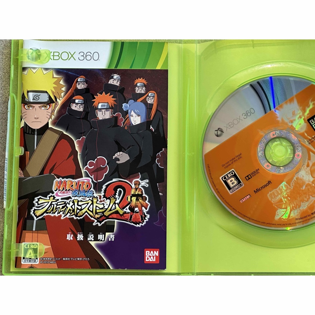 Xbox360(エックスボックス360)のNARUTO-ナルト- 疾風伝 ナルティメットストーム2&3 2枚セット エンタメ/ホビーのゲームソフト/ゲーム機本体(家庭用ゲームソフト)の商品写真