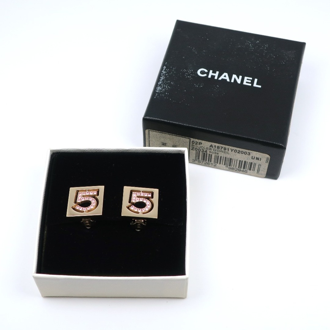 CHANEL - 【CHANEL】シャネル No.5 金メッキ×ラインストーン ピンク