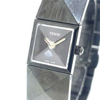 フェンディ(FENDI)のフェンディ FENDI オロロジ 4270L クォーツ 腕時計 SS ブラック(腕時計)