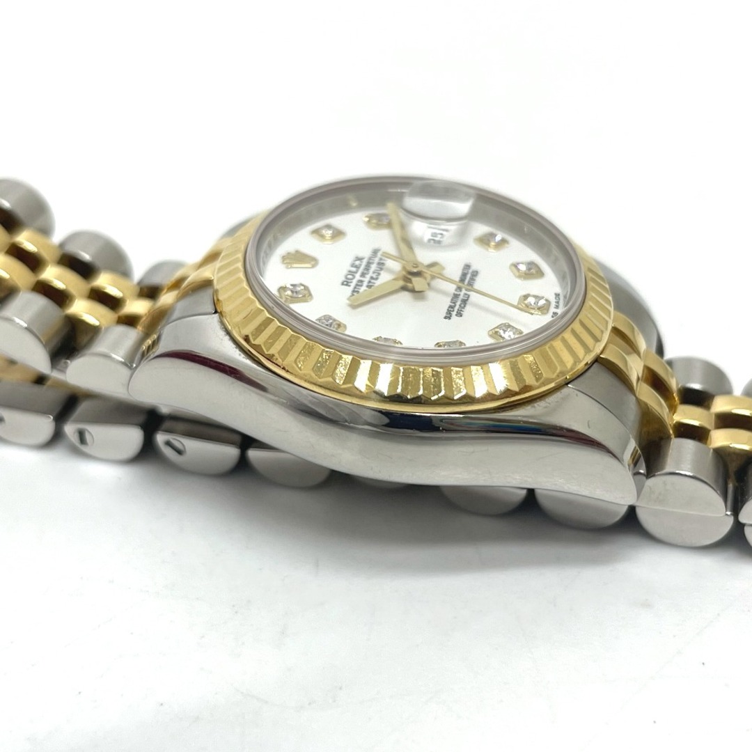 ROLEX(ロレックス)のロレックス ROLEX デイトジャスト 10Pダイヤ 179173G 自動巻き 腕時計 SS/18K シルバー/ゴールド 美品 レディースのファッション小物(腕時計)の商品写真