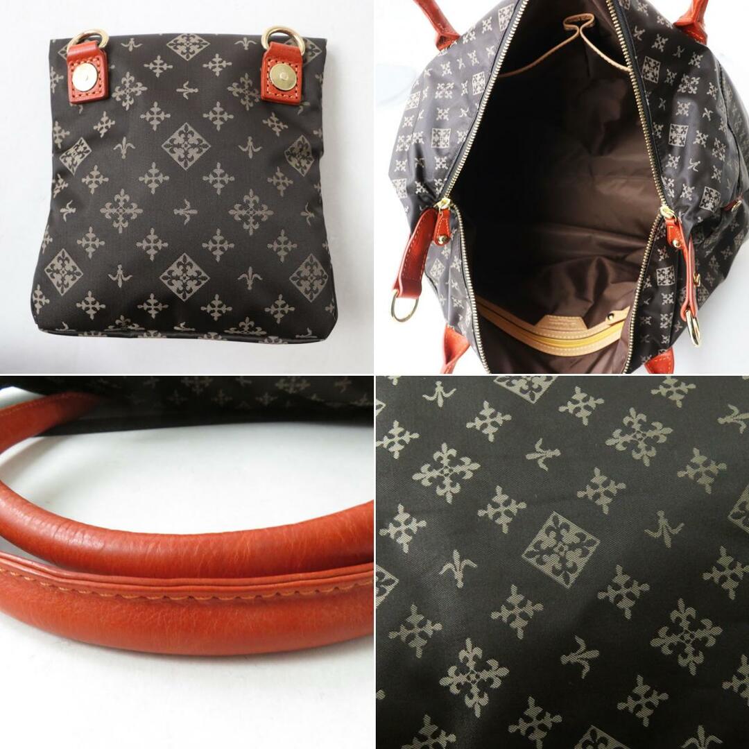新品同様品】russet ラシット レザー モノグラム 2way ミニボストン- 新品同様品】russet ラシット レザー モノグラム 2way ミニボストン-