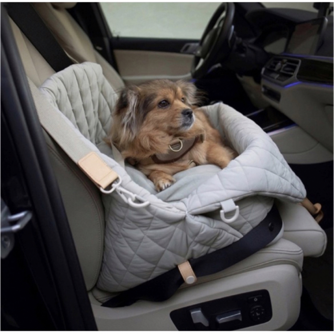【グレー】北欧風キャリーバッグ　3way 犬用　猫用　ドライブベッド　軽量 7