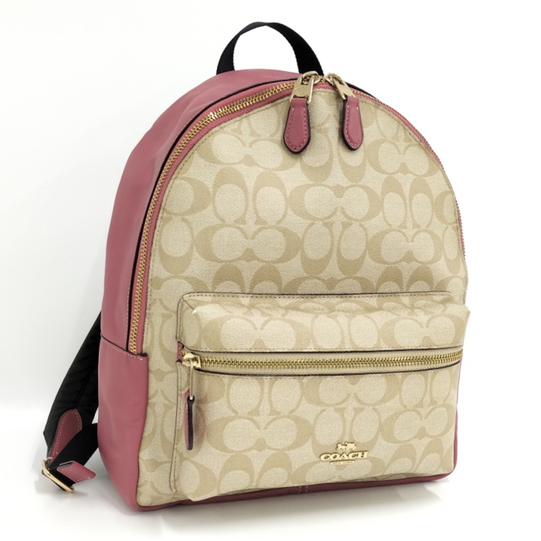 COACH - COACH リュック バックパック シグネチャー PVC ベージュ