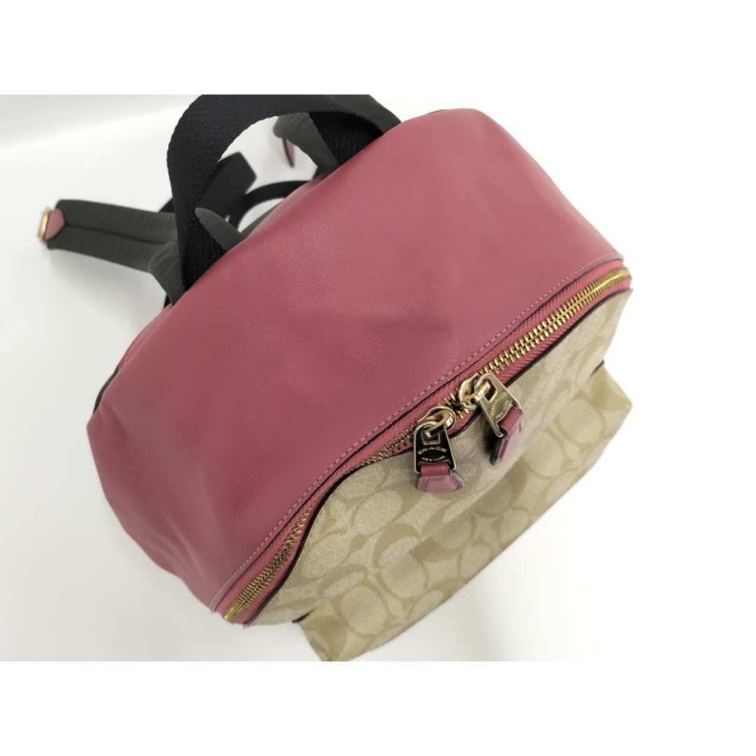 COACH - COACH リュック バックパック シグネチャー PVC ベージュ