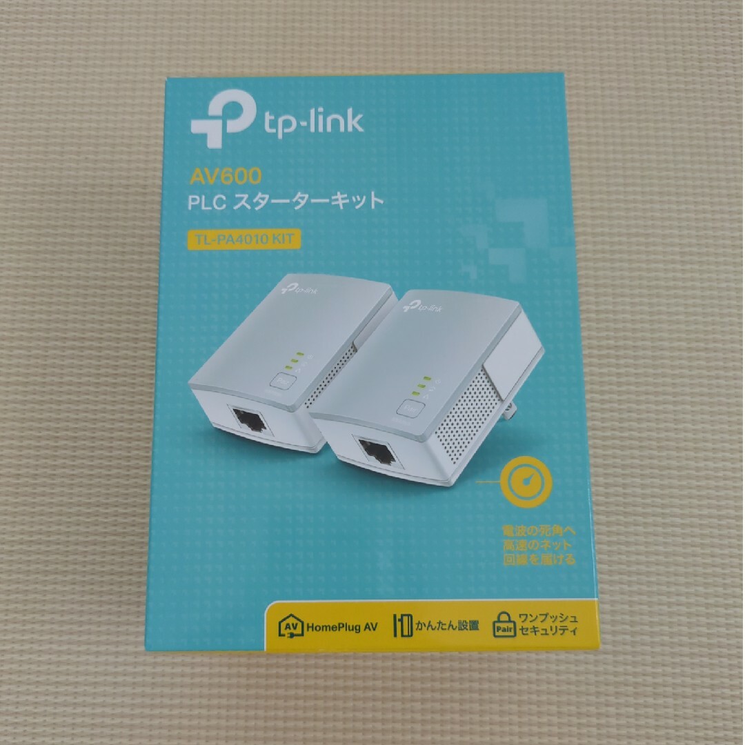 TP-Link(ティーピーリンク)のTP-Link PLCスターターキット TL-PA4010KIT スマホ/家電/カメラのPC/タブレット(PC周辺機器)の商品写真