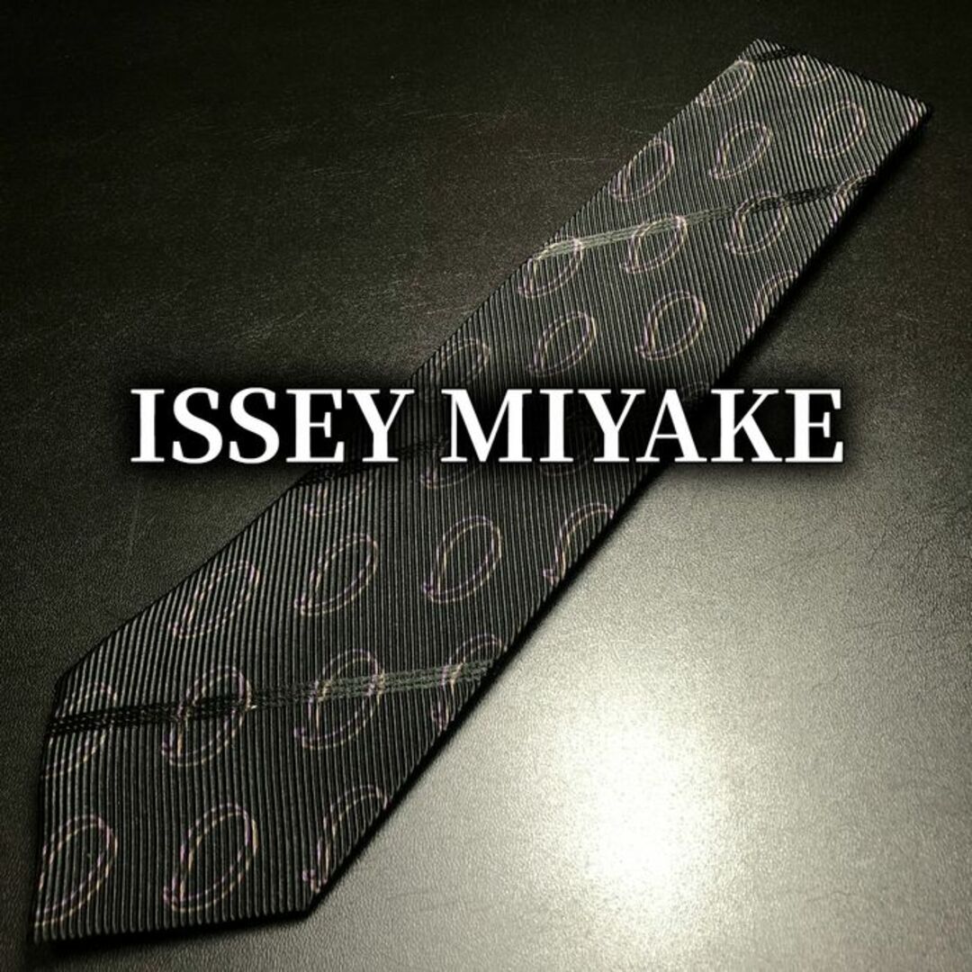 ISSEY MIYAKE(イッセイミヤケ)のイッセイミヤケ ドット ブラック ネクタイ コットン B103-K17 メンズのファッション小物(ネクタイ)の商品写真