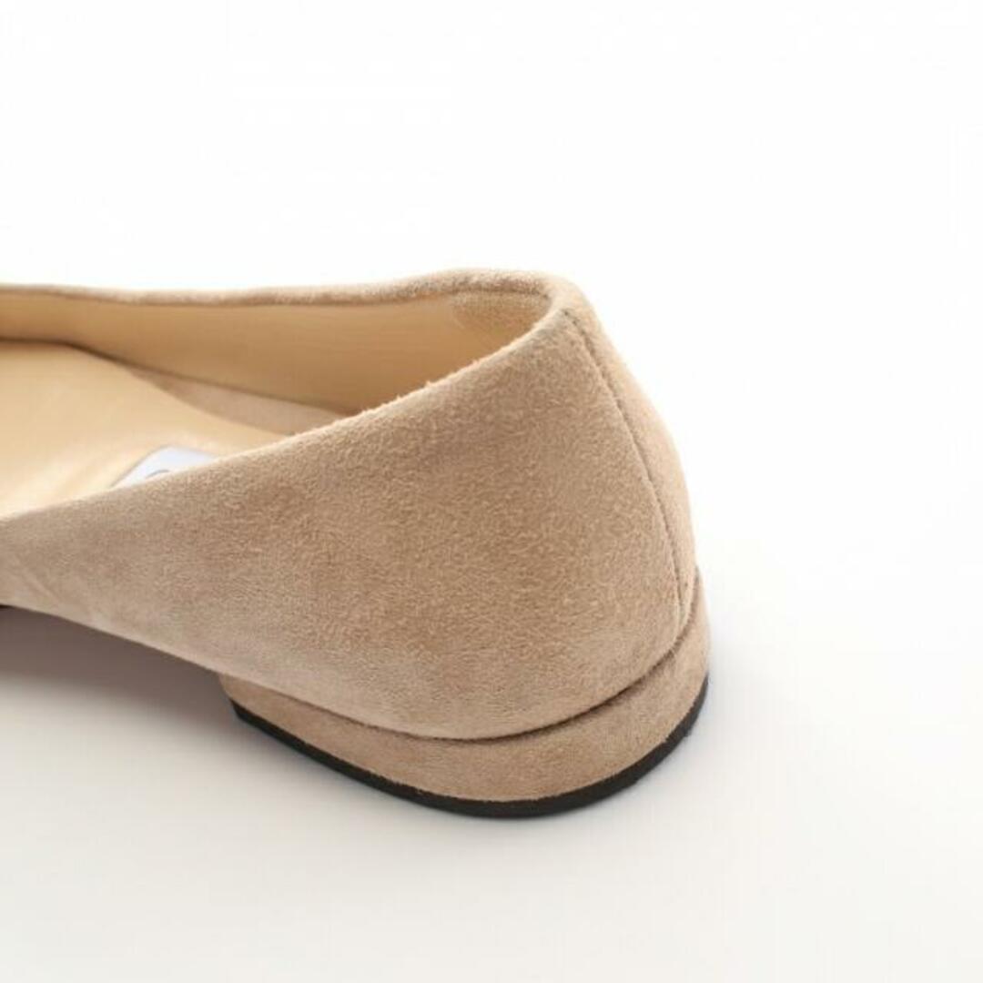JESSIE FLAT フラットシューズ スエード ベージュ スタースタッズ