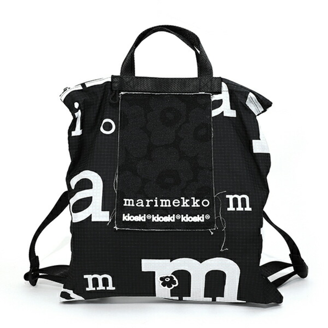 marimekko(マリメッコ)の新品 マリメッコ Marimekko リュックサック ファニー B-PACK MARIMERKKI ブラック/ホワイト レディースのバッグ(リュック/バックパック)の商品写真