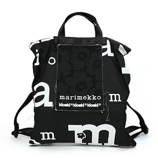 マリメッコ(marimekko)の新品 マリメッコ Marimekko リュックサック ファニー B-PACK MARIMERKKI ブラック/ホワイト(リュック/バックパック)