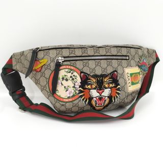 グッチ(Gucci)のGUCCI クーリエ ウエストバッグ アングリーキャット PVCコーティング(ボディバッグ/ウエストポーチ)