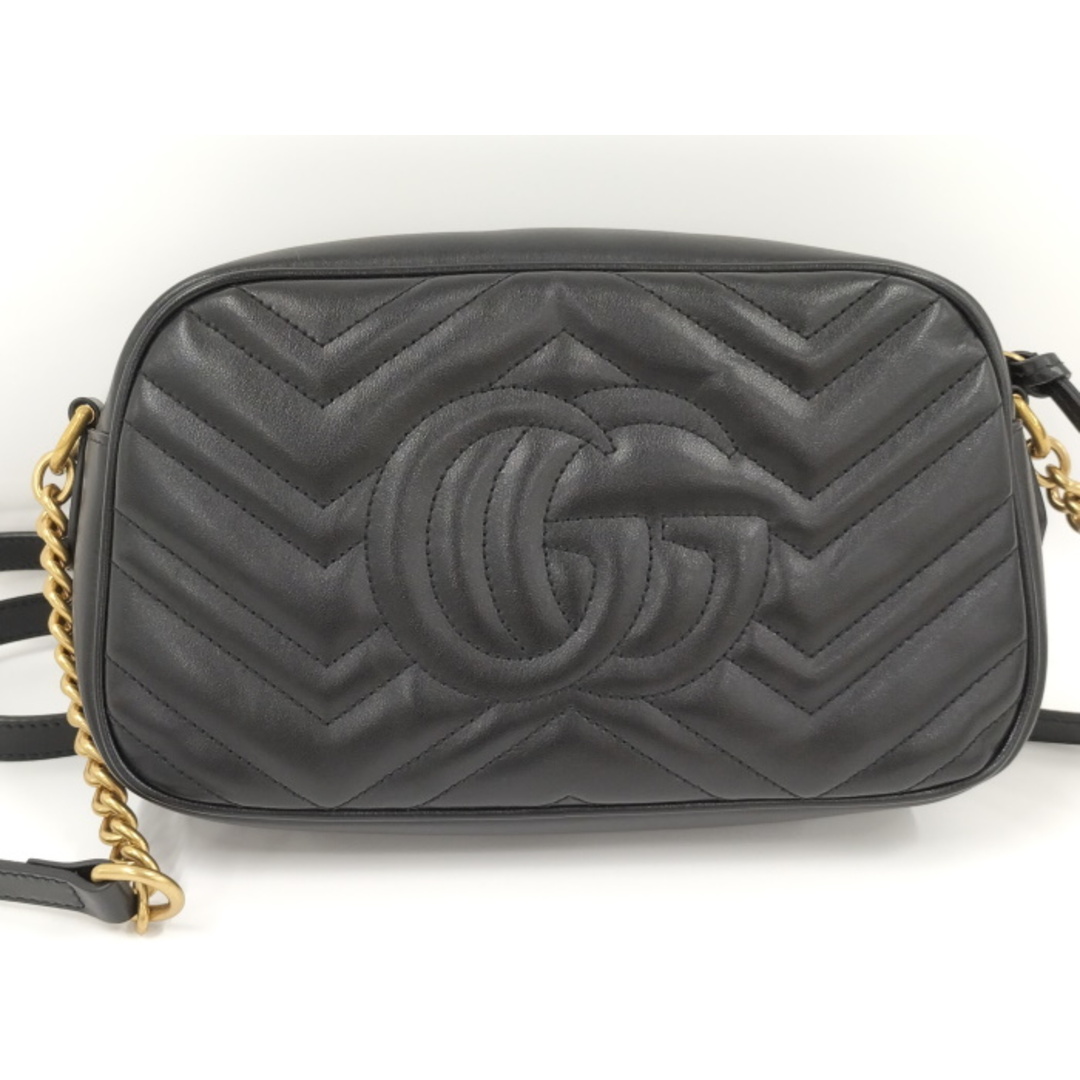 GUCCI - GUCCI ショルダーバッグ 斜めがけ レザー GGマーモント GUCCI - GUCCI ショルダーバッグ 斜めがけ レザー GGマーモント