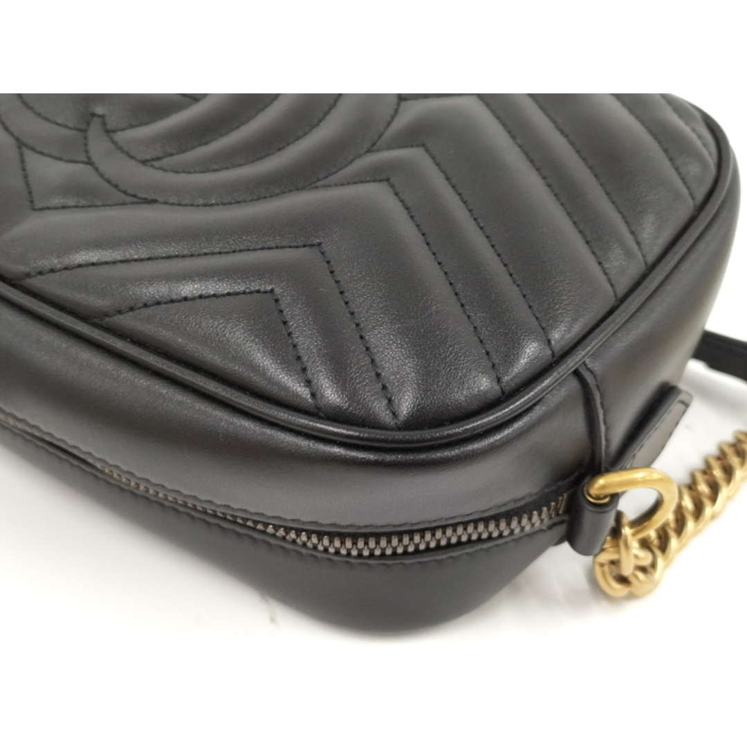GUCCI - GUCCI ショルダーバッグ 斜めがけ レザー GGマーモント GUCCI - GUCCI ショルダーバッグ 斜めがけ レザー GGマーモント