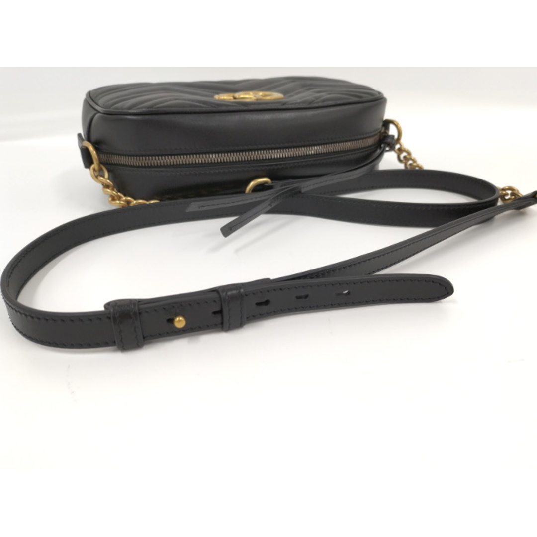 GUCCI - GUCCI ショルダーバッグ 斜めがけ レザー GGマーモント GUCCI - GUCCI ショルダーバッグ 斜めがけ レザー GGマーモント