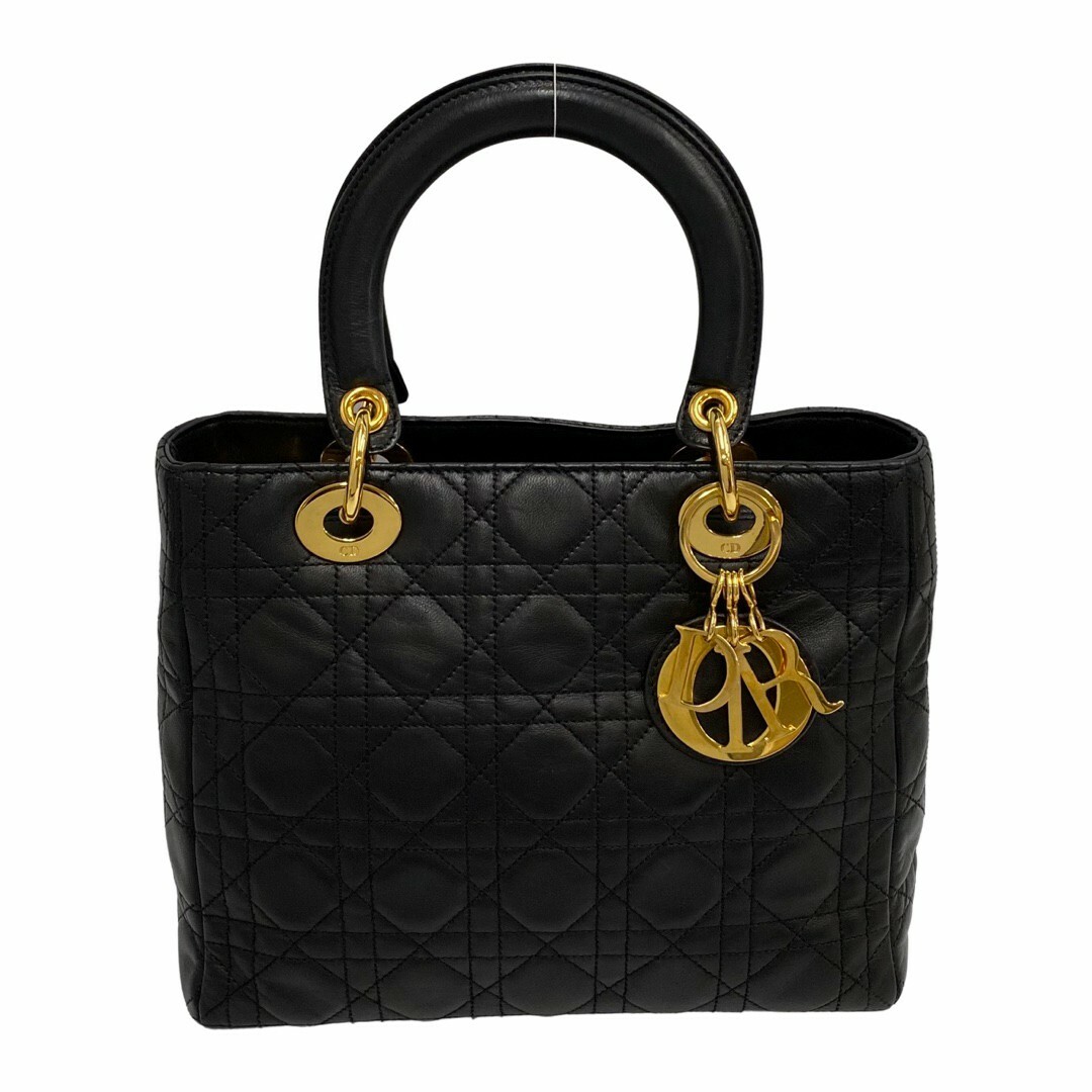 極 美品 Christian Dior ディオール レディディオール カナージュ