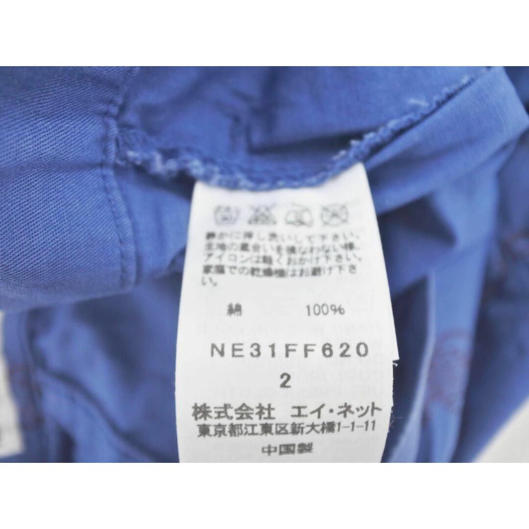 Ne-net(ネネット)のNe-net ネネット 総柄 ハーフ パンツ size2/青 ■◆ レディース レディースのパンツ(ハーフパンツ)の商品写真